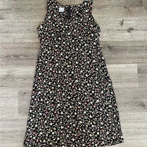 Rabbit Rabbit Rabbit Floral Black Dress